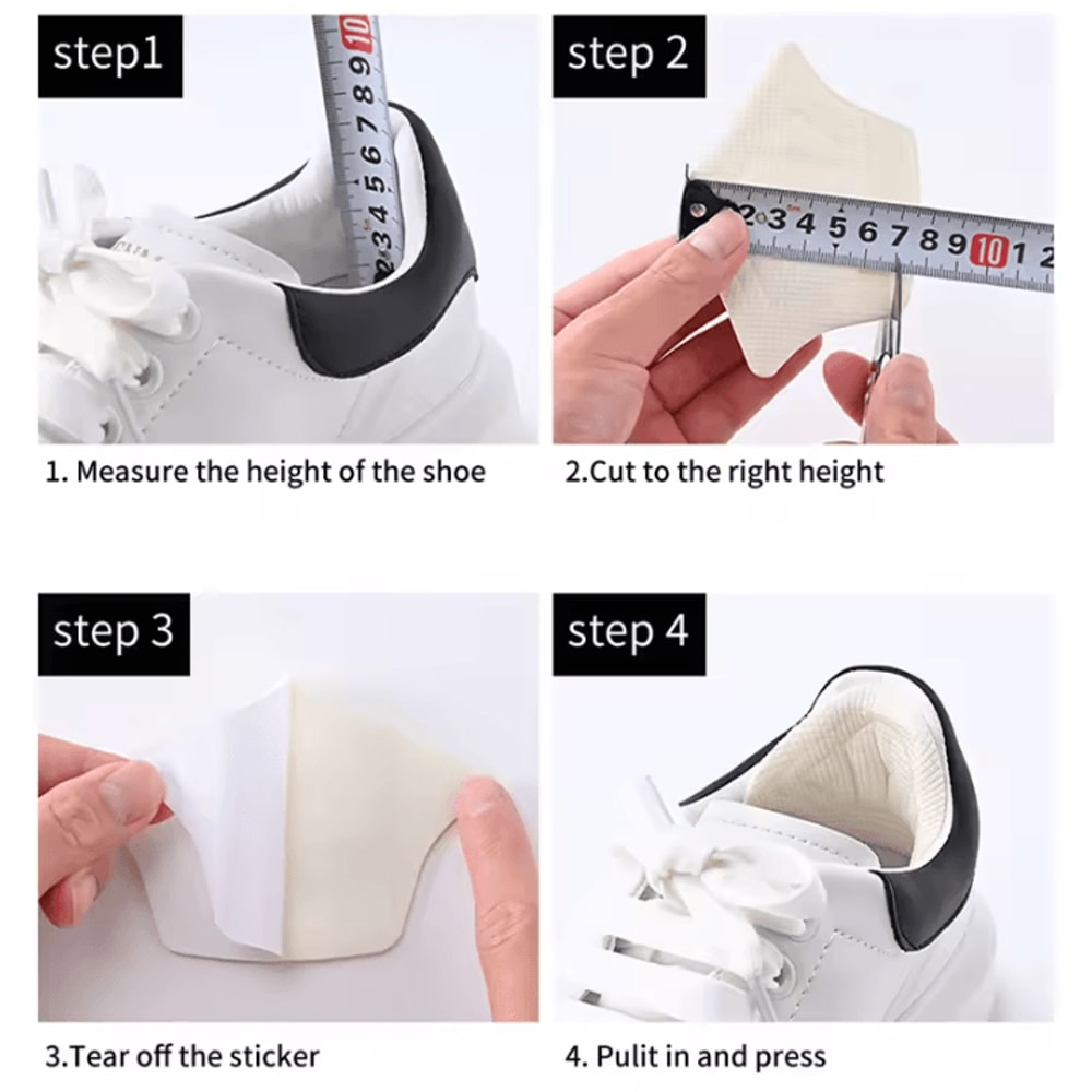 6 Pair12 Pcs Adjustable Heel Pads Lightweight Shoe Insoles For Sport Comfort And Cushioning 2