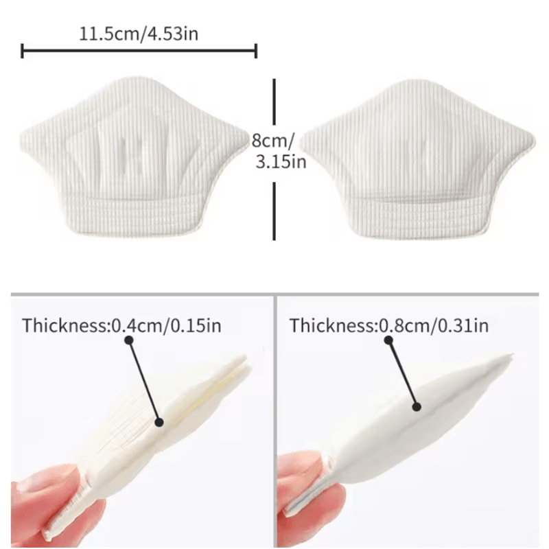 6 Pair12 Pcs Adjustable Heel Pads Lightweight Shoe Insoles For Sport Comfort And Cushioning 4