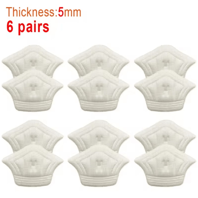 6 Pair12 Pcs Adjustable Heel Pads Lightweight Shoe Insoles For Sport Comfort And Cushioning 5