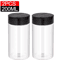 Clear Spice Bottles Set Plastic Seasoning Jars For Salt Pepper And BBQ Spices 15