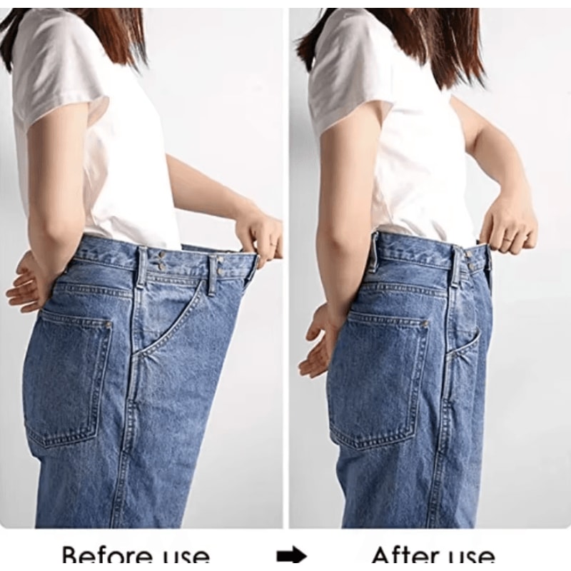 Adjustable Waist Button Extenders Set NoSew Jeans Waist Adjuster For Instant Fit 3