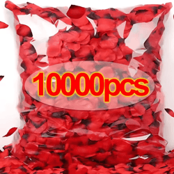 artificial rose petals – red silk petal decor for weddings, valentines day and parties