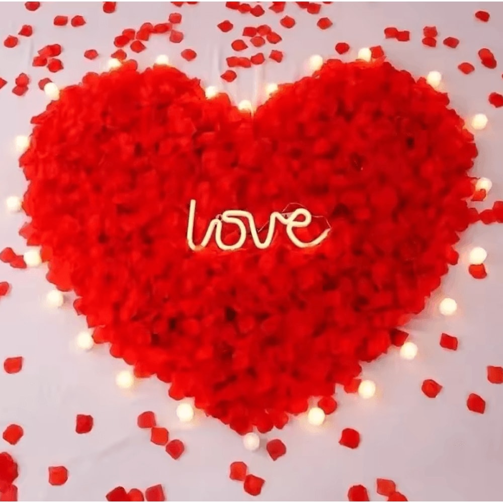 Artificial Rose Petals Red Silk Petal Decor For Weddings Valentines Day And Parties 1