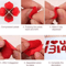 Artificial Rose Petals Red Silk Petal Decor For Weddings Valentines Day And Parties 4