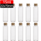 Mini Glass Bottles With Cork Stoppers DIY Decoration Vials For Crafts And Messages 12