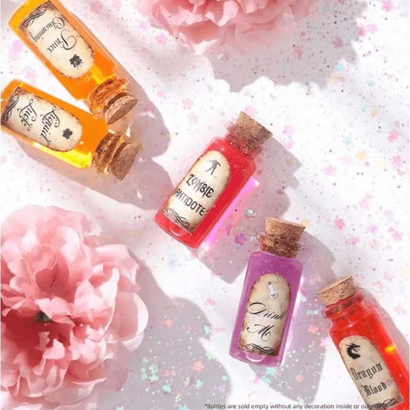 Mini Glass Bottles With Cork Stoppers DIY Decoration Vials For Crafts And Messages 2