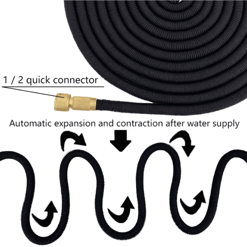 Best Selling Garden Watering Hose 12Inches Flexible Double Latex High Pressure Hose 2