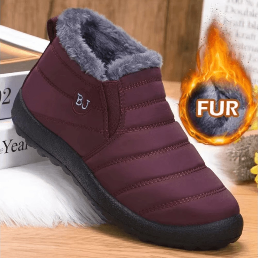 Waterproof Winter Boots For Women Plush Snow Ankle Boot Shoes For Cold Weather 1