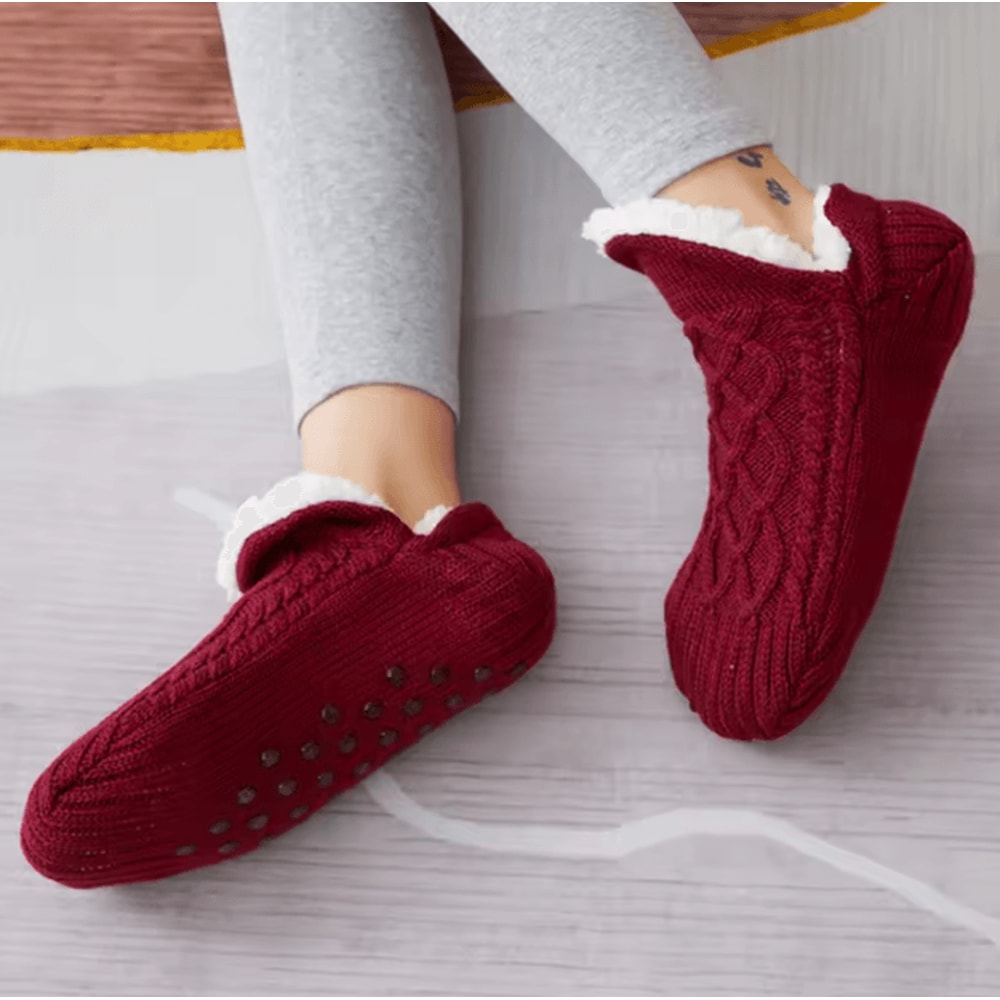 Thermal Mens Slipper Socks Winter Warm Cotton NonSlip Fuzzy Floor Socks 3