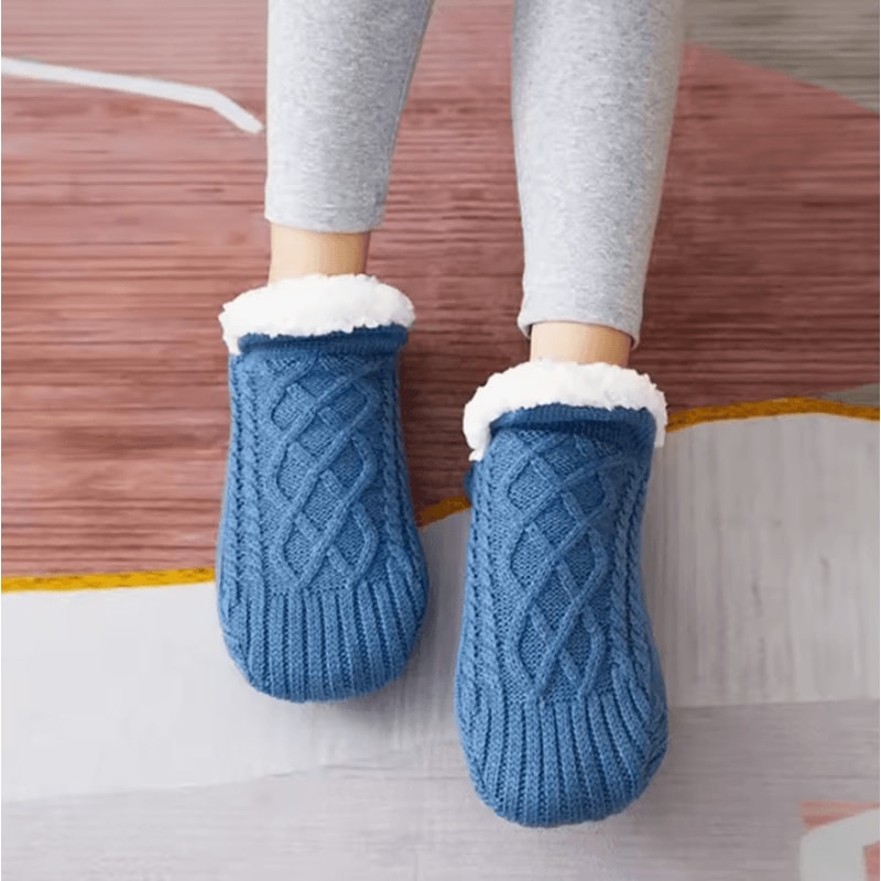 Thermal Mens Slipper Socks Winter Warm Cotton Fuzzy NonSlip Home Floor Socks 9