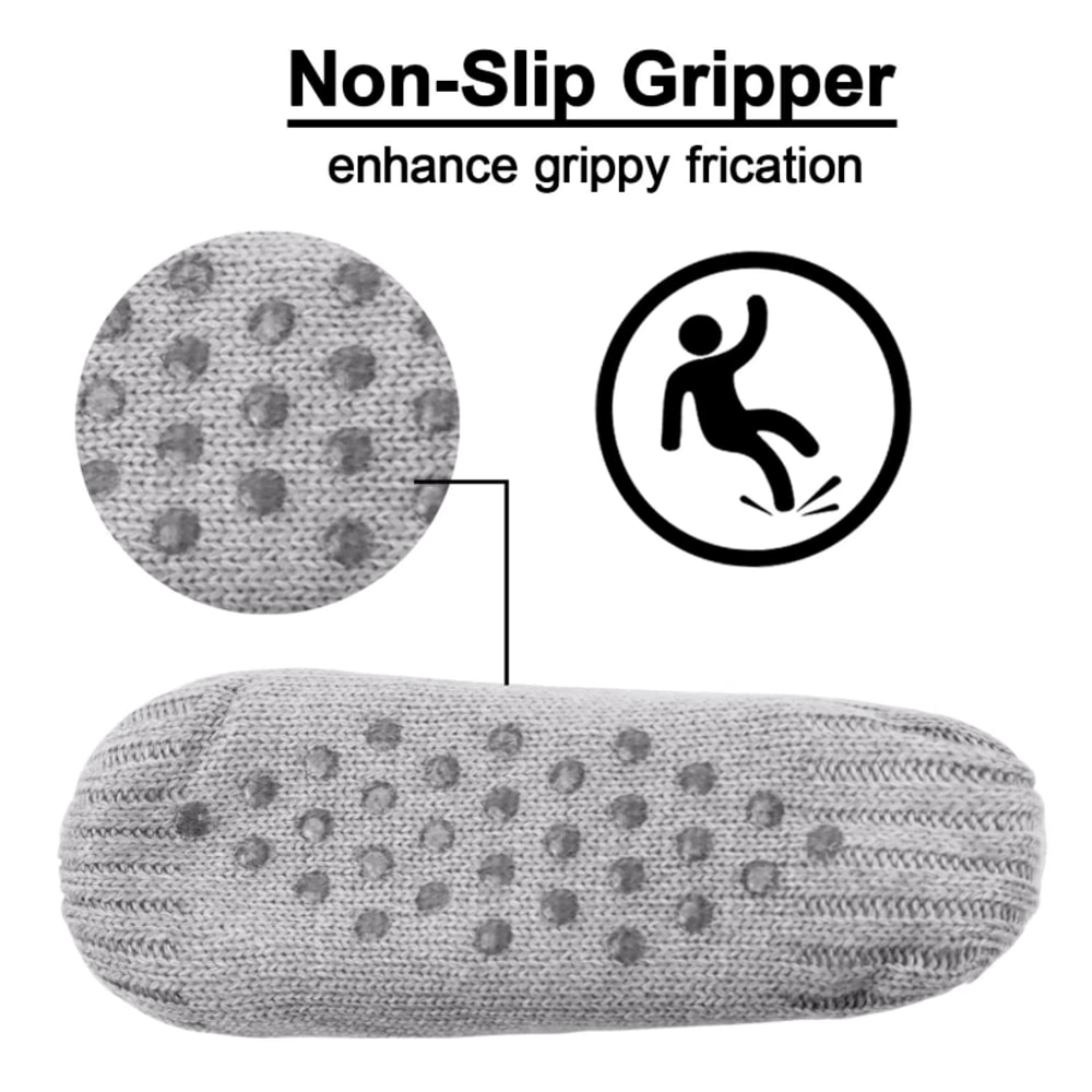Thermal Mens Slipper Socks Winter Warm Cotton Fuzzy NonSlip Home Floor Socks 2