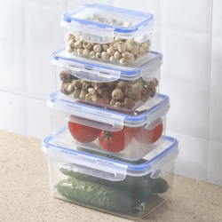 sealed refrigerator storage box with lid – plastic crisper and microwave-safe lunch box