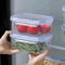 Sealed Rectangular Food Storage Box Stackable Crisper Container And Microwave Lunch Box 3
