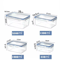 Sealed Rectangular Food Storage Box Stackable Crisper Container And Microwave Lunch Box 6