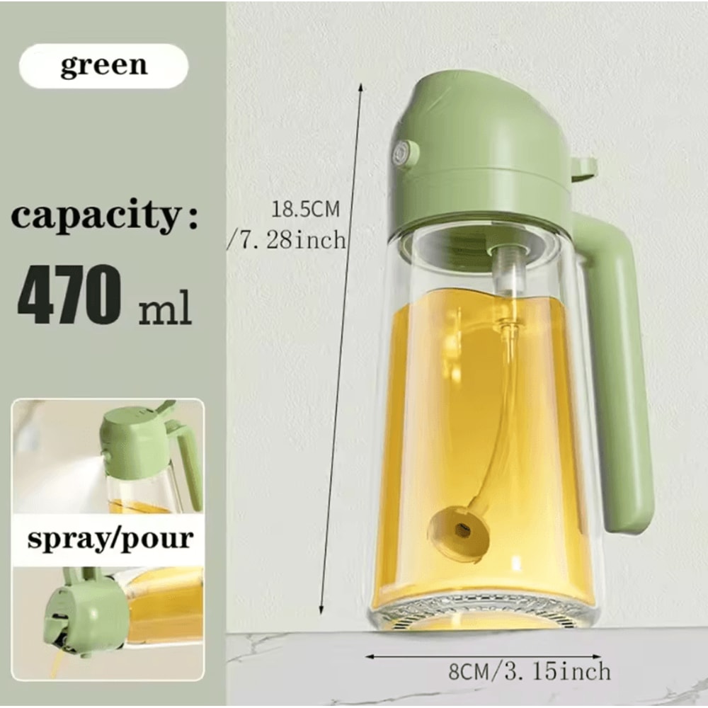 Dual Purpose Kitchen Oil Spray Bottle Leakproof Oil Can For Cooking And Household Use 9