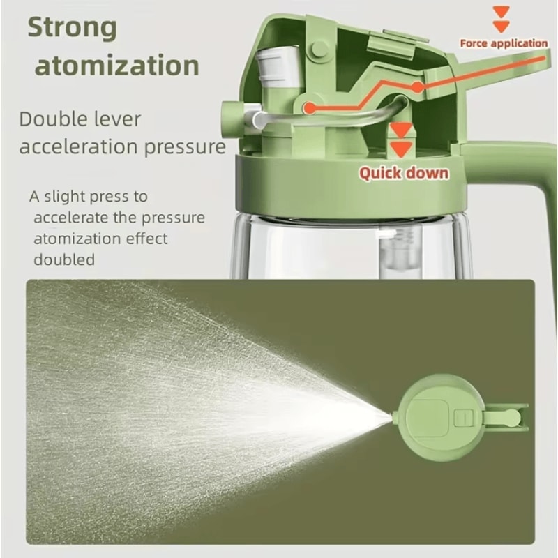 Dual Purpose Kitchen Oil Spray Bottle Leakproof Oil Can For Cooking And Household Use 2