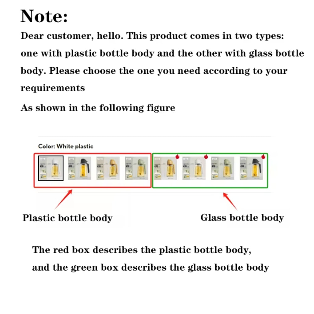 Dual Purpose Kitchen Oil Spray Bottle Leakproof Oil Can For Cooking And Household Use 5