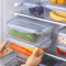 Sealed Rectangular Refrigerator Storage Box With Lid Practical Crisper And Microwave Lunch Contain 2