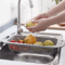 Retractable Sink Storage Rack Drain Basket Fruit Basin And Kitchen Organizer 4