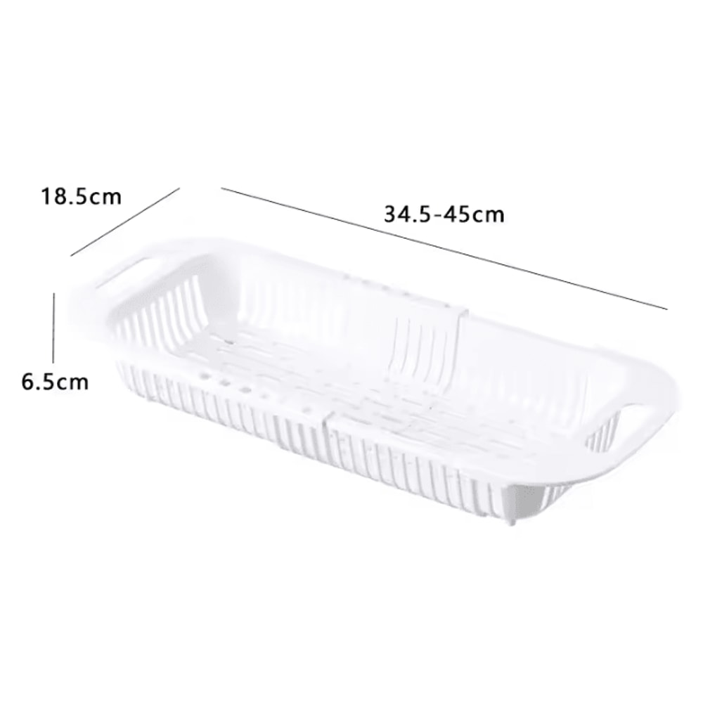 Retractable Sink Storage Rack Drain Basket Fruit Basin And Kitchen Organizer 6