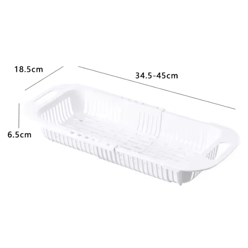 Retractable Sink Storage Rack Drain Basket Fruit Basin And Kitchen Organizer 6