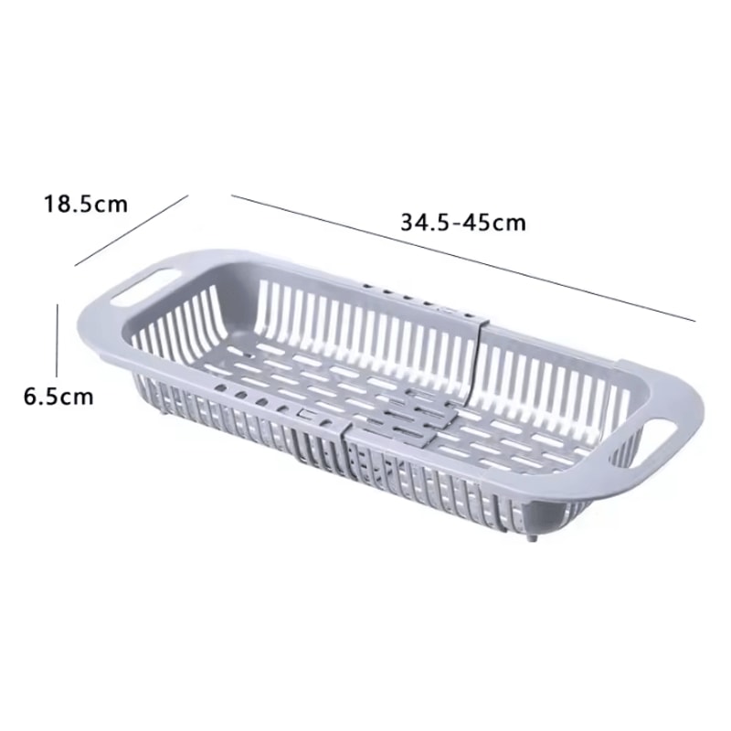 Retractable Sink Storage Rack Drain Basket Fruit Basin And Kitchen Organizer 7