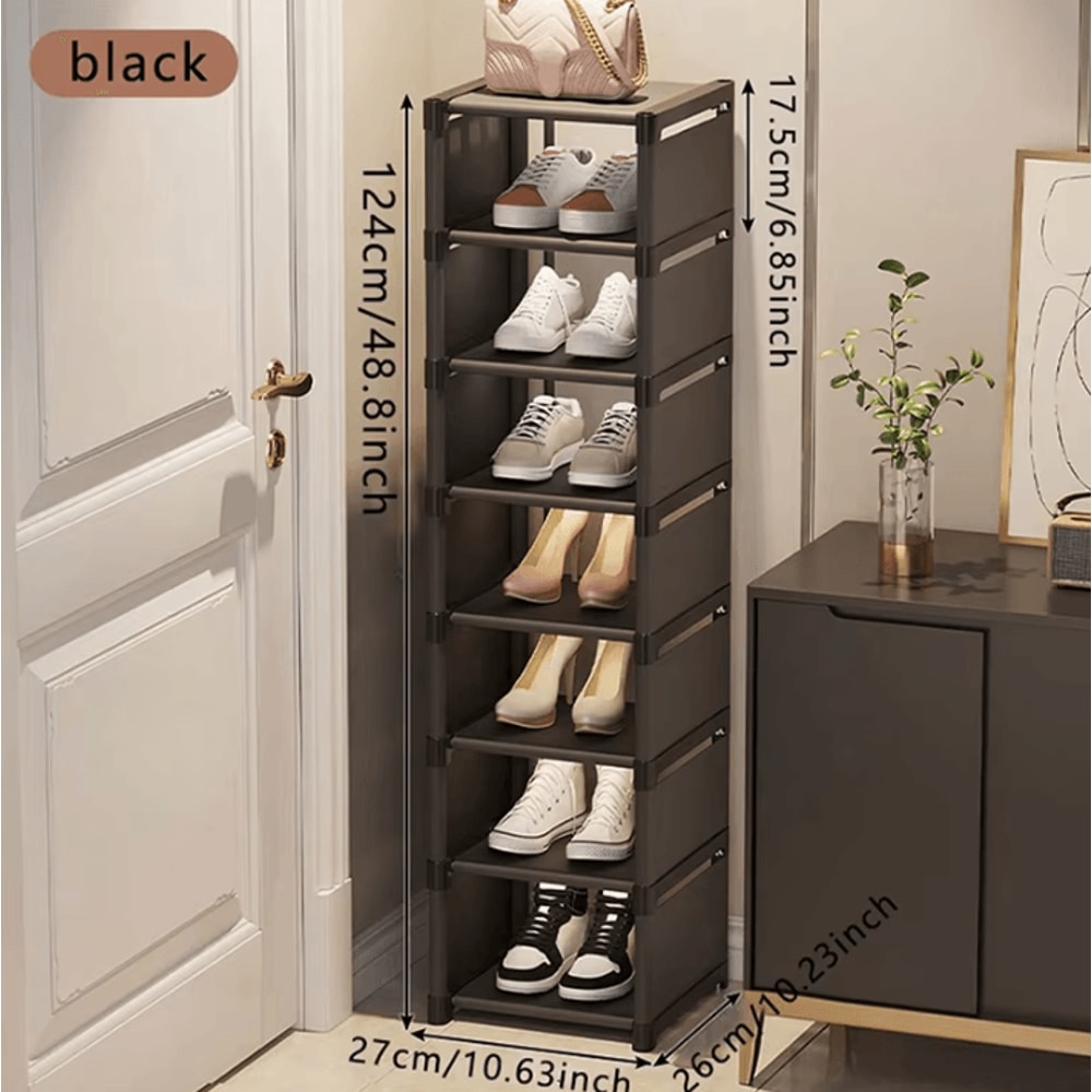 Small Shoe Rack Narrow Shoe Cabinet Storage For Home Rental And Entryway 3