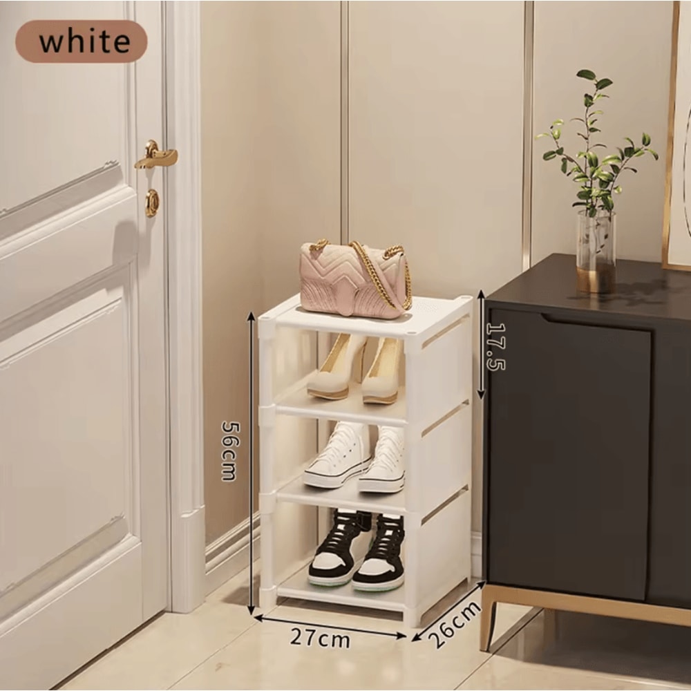 Small Shoe Rack Narrow Shoe Cabinet Storage For Home Rental And Entryway 4