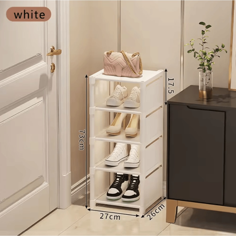 Small Shoe Rack Narrow Shoe Cabinet Storage For Home Rental And Entryway 12