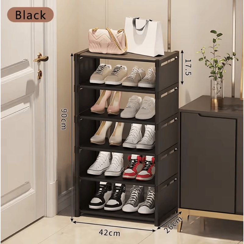 Small Shoe Rack Narrow Shoe Cabinet Storage For Home Rental And Entryway 14