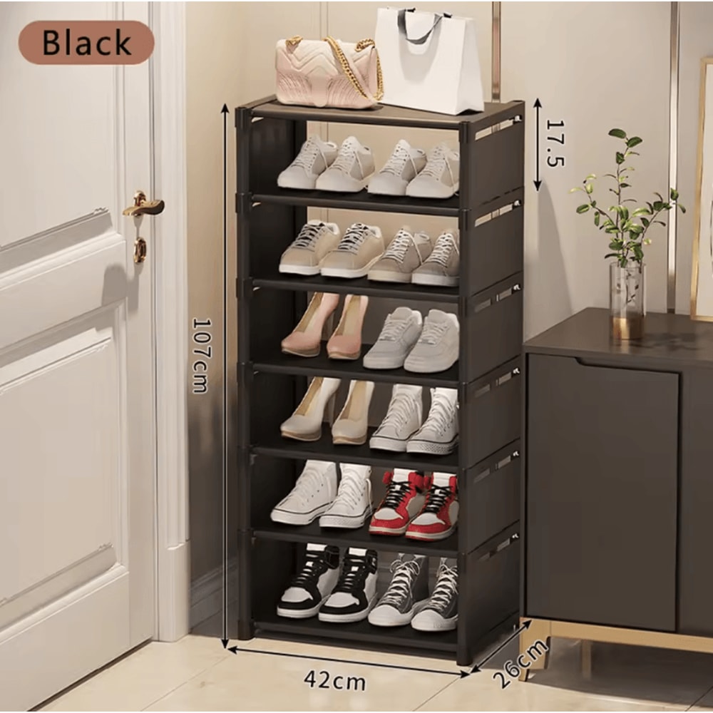 Small Shoe Rack Narrow Shoe Cabinet Storage For Home Rental And Entryway 15