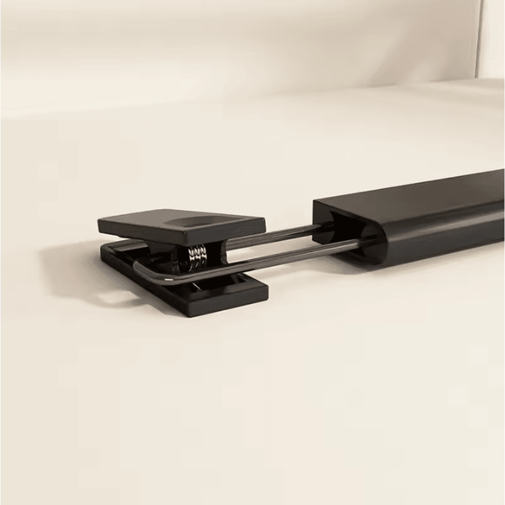 5pcs Home Frosted Plastic Trouser Rack Strong Seamless Clip Hangers For Drying Clothes 2