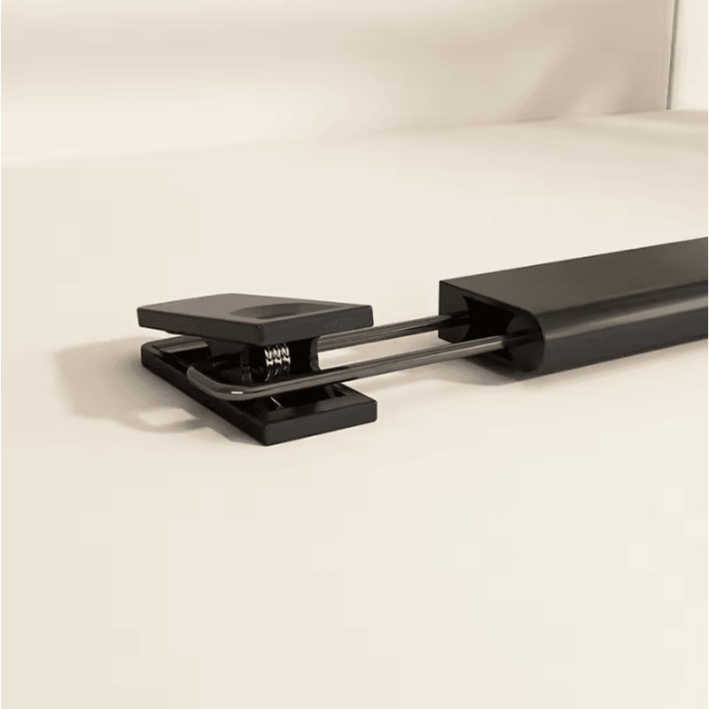 5pcs Home Frosted Plastic Trouser Rack Strong Seamless Clip Hangers For Drying Clothes 2