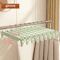 5pcs Home Frosted Plastic Trouser Rack Strong Seamless Clip Hangers For Drying Clothes 5