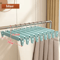 5pcs Home Frosted Plastic Trouser Rack Strong Seamless Clip Hangers For Drying Clothes 7
