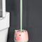 Cute Piglet Toilet Brush Set WallHanging NoDeadCorner Cleaning Magic 7