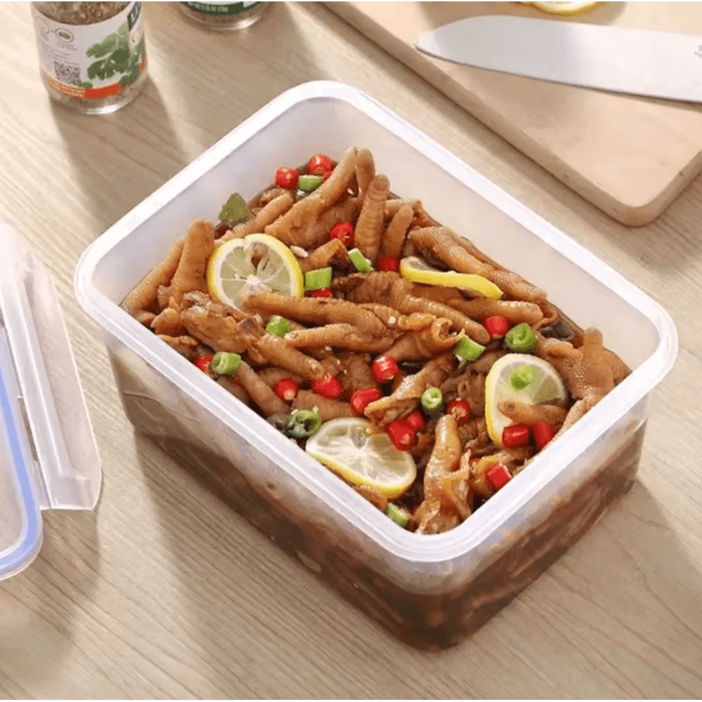 Sealed Rectangular Refrigerator Storage Box With Lid Practical Kitchen And Lunch Storage Solution 3