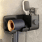 Electric Hair Dryer Storage Rack PerforationFree Bathroom WallMounted Organizer 5