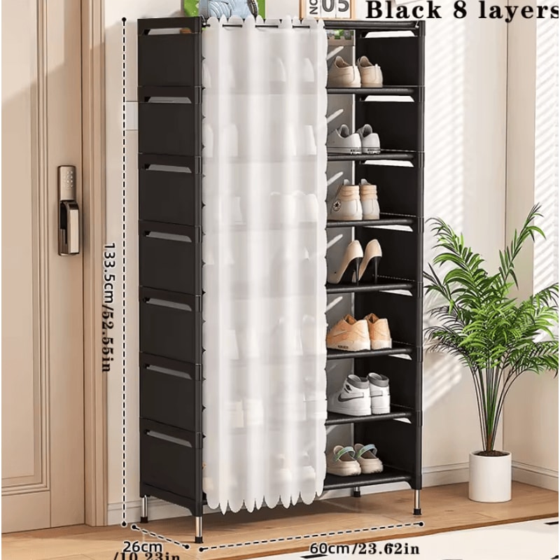 MultiLayer Household Shoe Rack Simple Storage Shelf For Wall And Door Areas 9