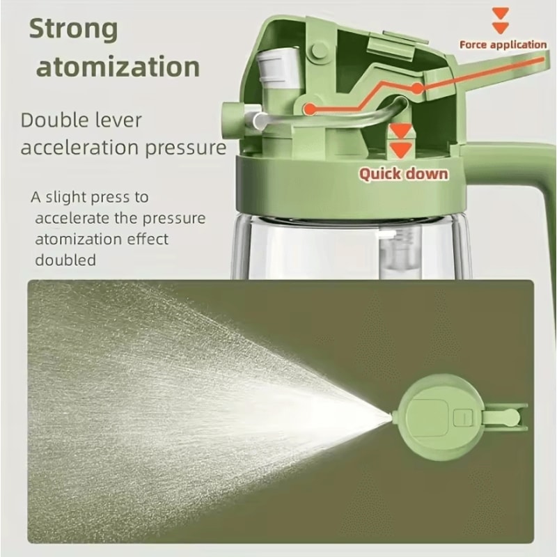 Kitchen Oil Sprayer DualPurpose Bottle For Olive Oil Air Fryer And BBQ Cooking 2