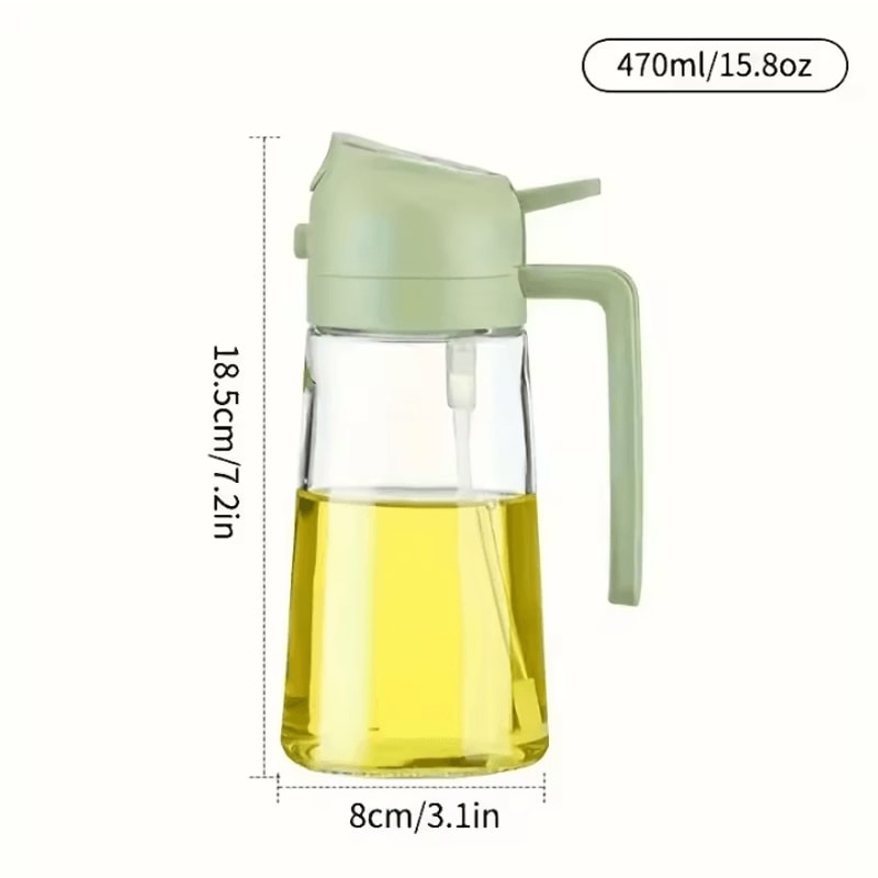 Kitchen Oil Sprayer DualPurpose Bottle For Olive Oil Air Fryer And BBQ Cooking 8