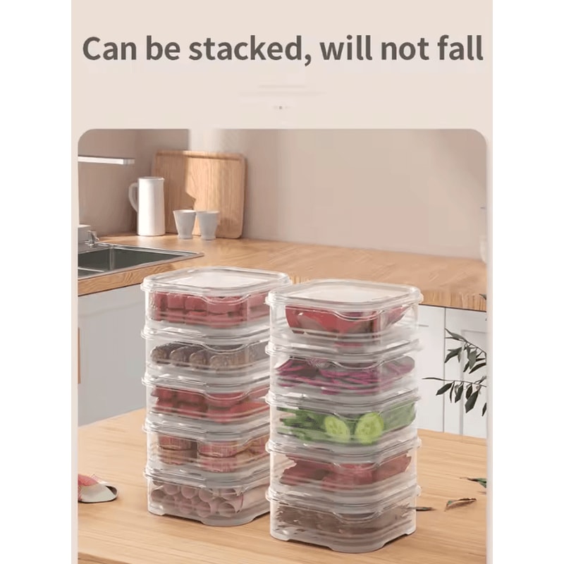 Refrigerator Storage Box Food Grade Organizer For Frozen Meat And Daily Meal Storage 0