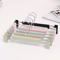10pcs Frosted Plastic Trouser Rack With Strong Seamless Clip Hangers For Drying Clothes 0