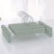10pcs Frosted Plastic Trouser Rack With Strong Seamless Clip Hangers For Drying Clothes 8