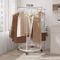 Round Drying Rack Iron Rotatable Bed Linen And Clothes Hanger Stand 3
