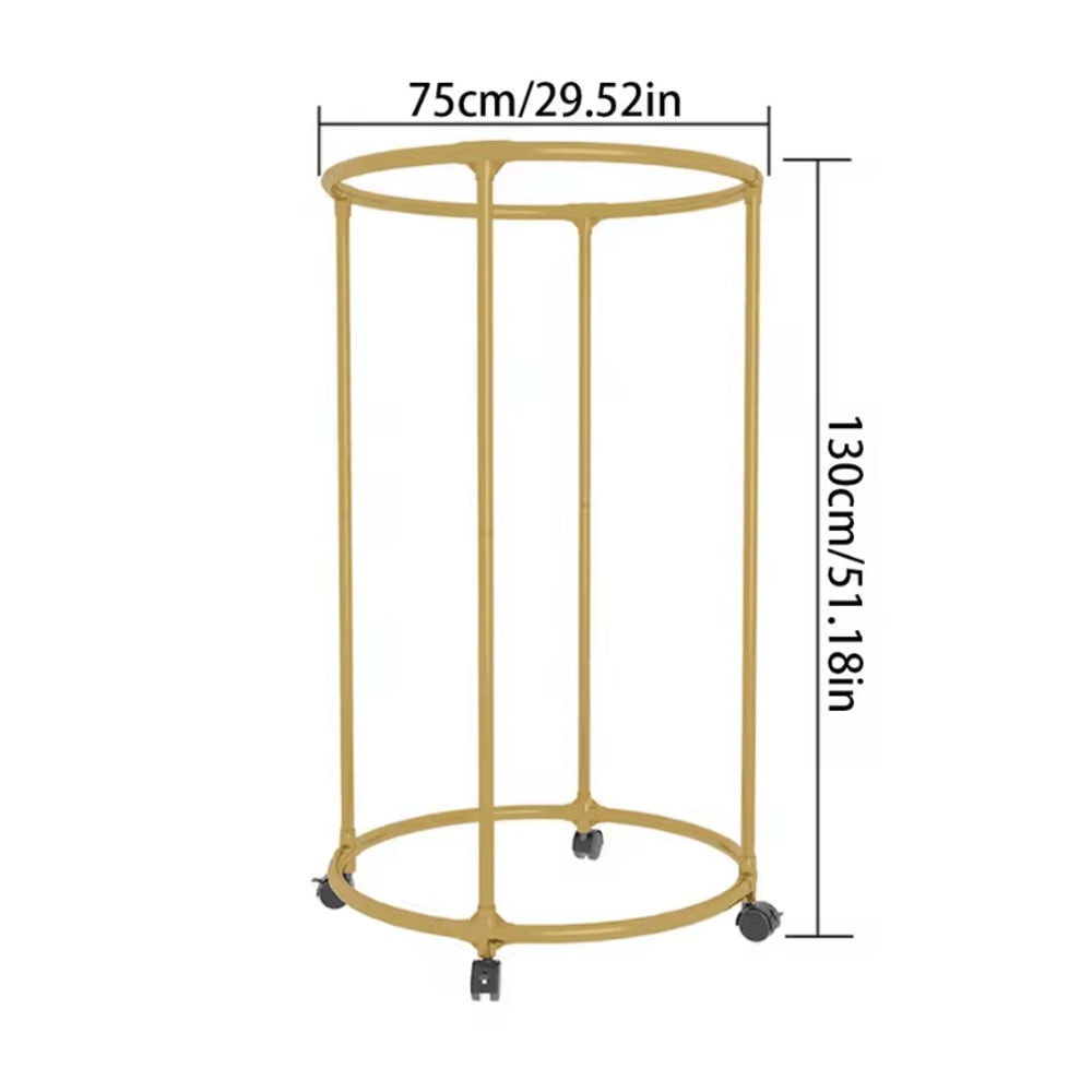 Round Drying Rack Iron Rotatable Bed Linen And Clothes Hanger Stand 4