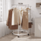 Round Drying Rack Iron Rotatable Bed Linen And Clothes Hanger Stand 6