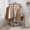 Round Drying Rack Iron Rotatable Bed Linen And Clothes Hanger Stand 7