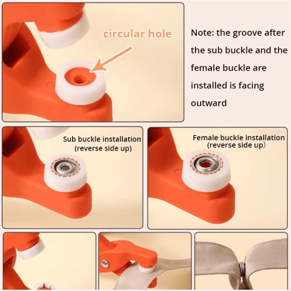 Snap Button Kit With Hand Pressure Pliers 50 Pcs Metal Snaps For Sewing And DIY 1