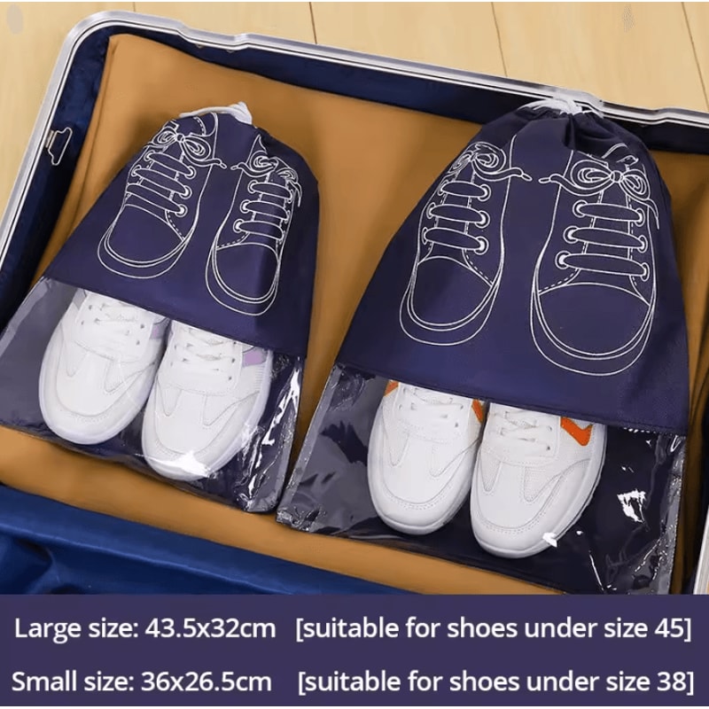 5Piece Travel Shoe Storage Bag Set Waterproof Moistureproof Luggage Shoe Organizers 5